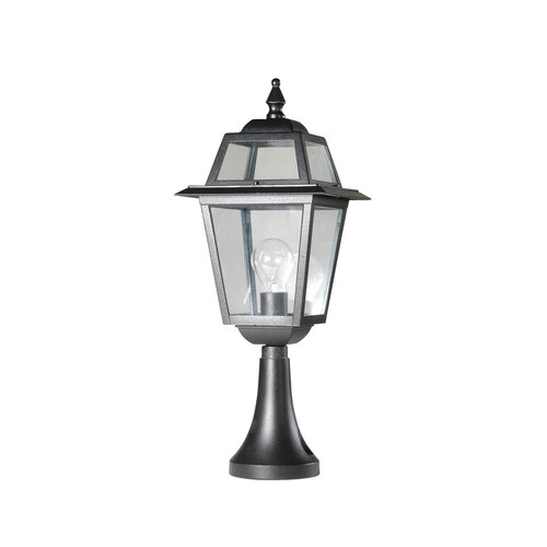 Franssen Verlichting Perla Sokkellamp - Staand - E27 - Aluminium - Zwart