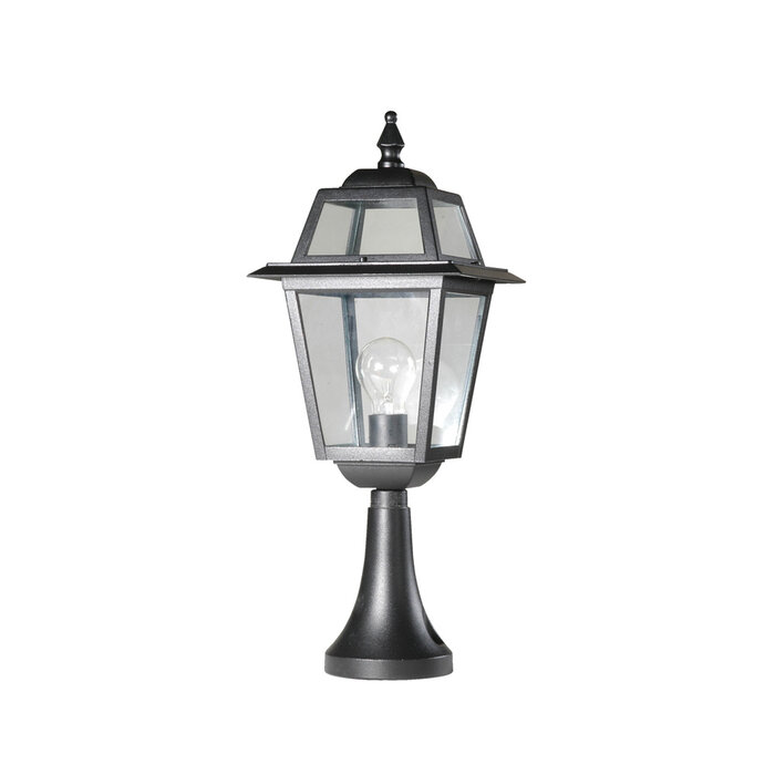 Franssen Verlichting Perla Sokkellamp - Staand -  E27 - Aluminium - Zwart