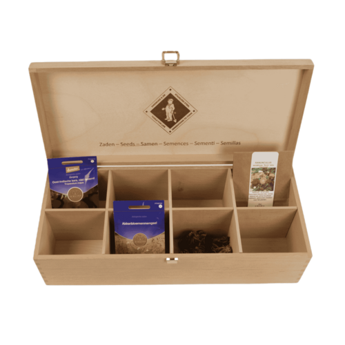 Sneeboer Zadenbox - Houten bewaarkist voor zaden