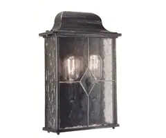 Franssen Verlichting Wexford Klassiek - Gevellamp - E27 - Aluminium - Zwart