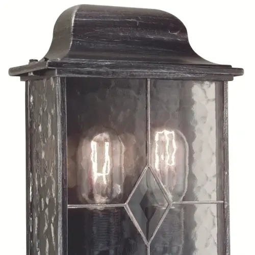 Franssen Verlichting Wexford Klassiek - Gevellamp - E27 - Aluminium - Zwart