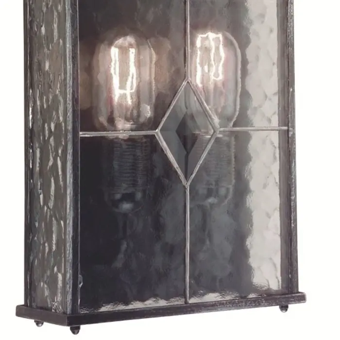 Franssen Verlichting Wexford Klassiek - Gevellamp - E27 - Aluminium - Zwart