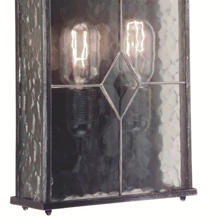 Franssen Verlichting Wexford Klassiek - Gevellamp - E27 - Aluminium - Zwart