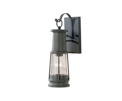 Franssen Verlichting Finmotion Authentiek - Gevellamp - E27 - Aluminium - Antiek Grijs