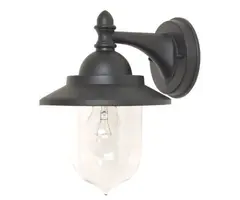 Franssen Verlichting Finmotion Kelk - Gevellamp -  E27 - Aluminium - Zwart