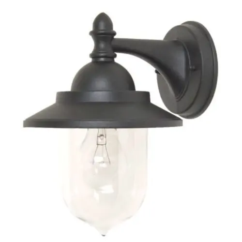 Franssen Verlichting Finmotion Kelk - Gevellamp - E27 - Aluminium - Zwart