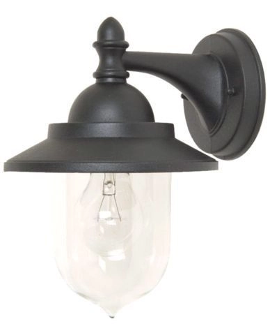 Franssen Verlichting Finmotion Kelk - Gevellamp -  E27 - Aluminium - Zwart