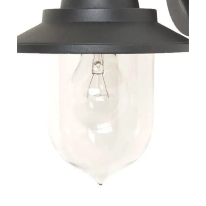 Franssen Verlichting Finmotion Kelk - Gevellamp -  E27 - Aluminium - Zwart