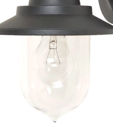 Franssen Verlichting Finmotion Kelk - Gevellamp -  E27 - Aluminium - Zwart