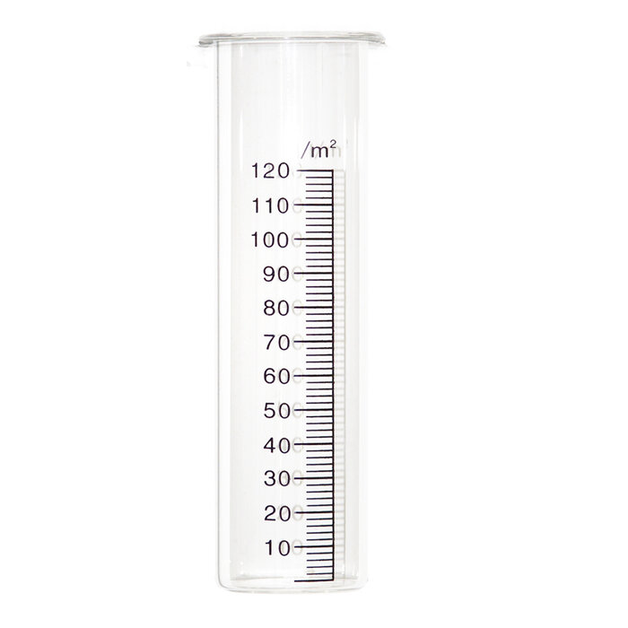 Meuwissen Agro Reserve glas regenmeter - 120 ml - 4 cm rond
