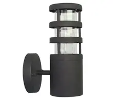 Franssen Verlichting Finmotion Raster - Gevellamp - E27 - RVS - Zwart