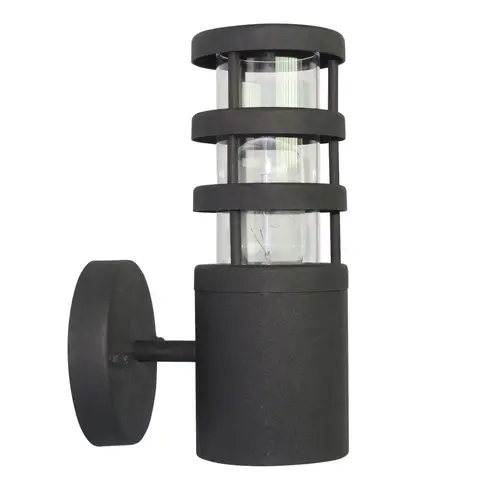 Franssen Verlichting Finmotion Raster - Gevellamp - E27 - RVS - Zwart