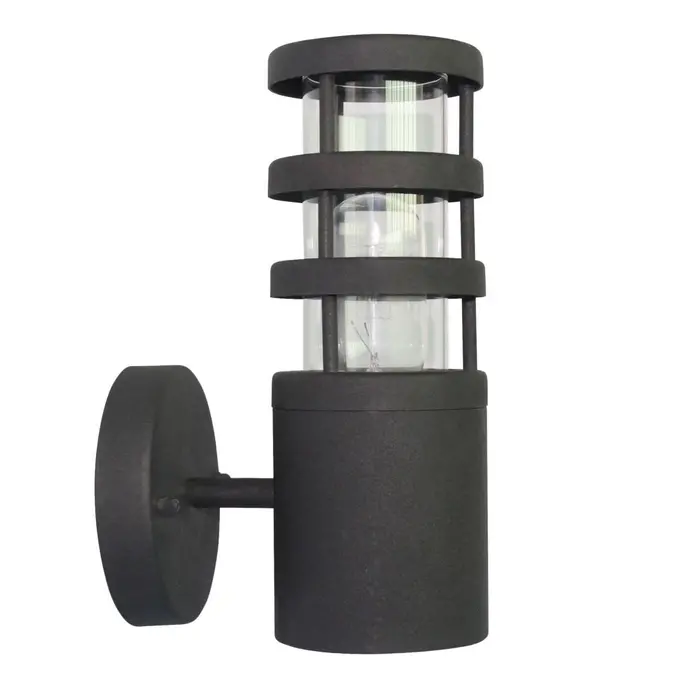 Franssen Verlichting Finmotion Raster - Gevellamp - E27 - RVS - Zwart