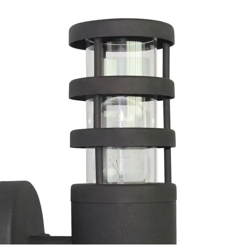 Franssen Verlichting Finmotion Raster - Gevellamp - E27 - RVS - Zwart