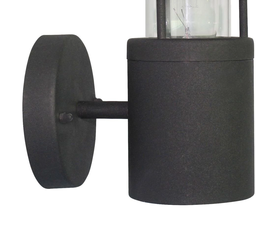 Franssen Verlichting Finmotion Raster - Gevellamp - E27 - RVS - Zwart