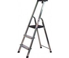 Maxall Huishoudtrap Aluminium - Tot 7 treden - 150 kg - EN131