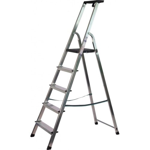 Maxall Huishoudtrap Aluminium - Tot 7 treden - Belastbaar tot: 150 kg - EN131