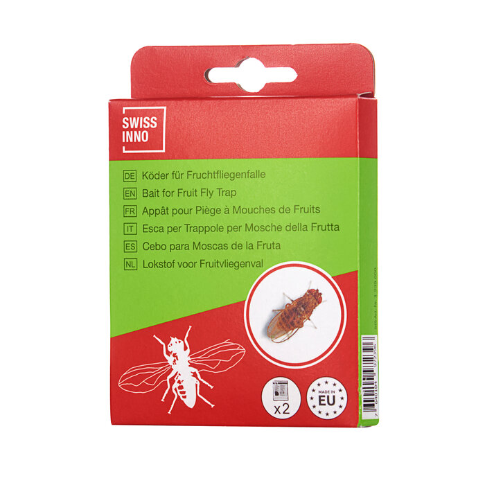 Swissinno Fruitvliegenval lokstof - 100% natuurlijk - 2 zakjes