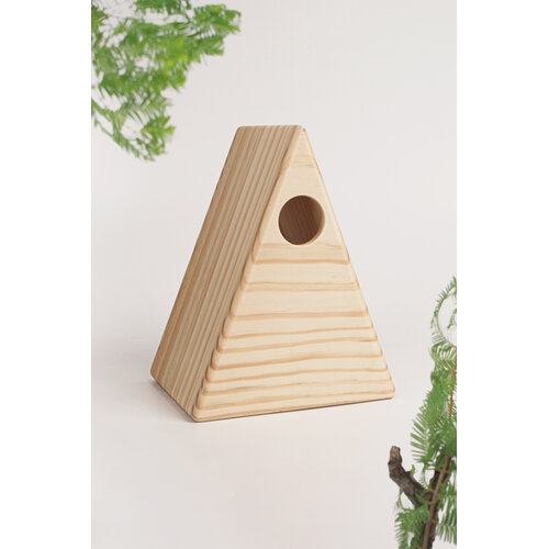 Singing Friend Nestkast Saar - FSC-Hout- Driehoek - Kleine vogels