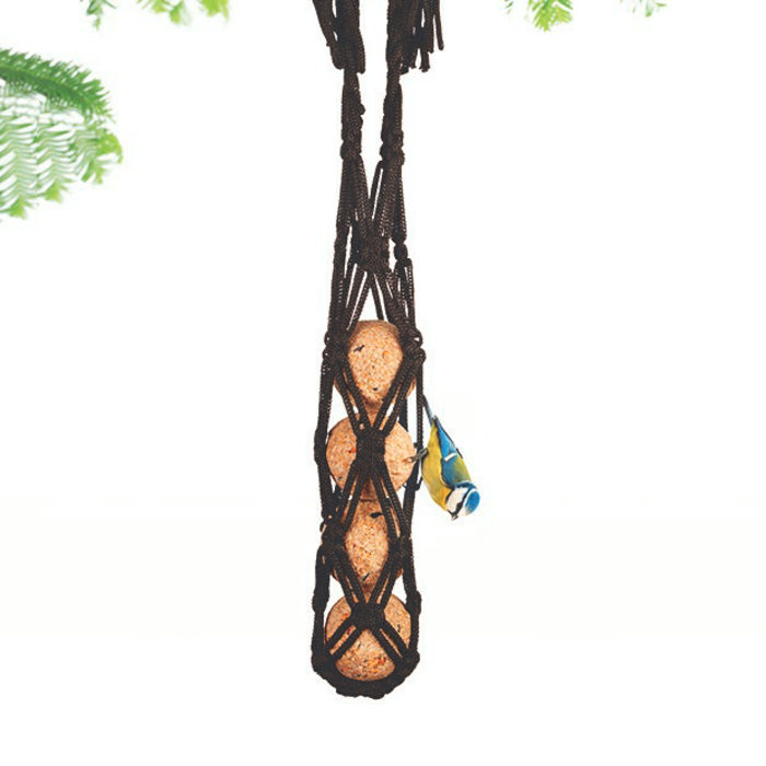 Singing Friend Vetbolhouder Macrame - 3 kleuren - Pet touw