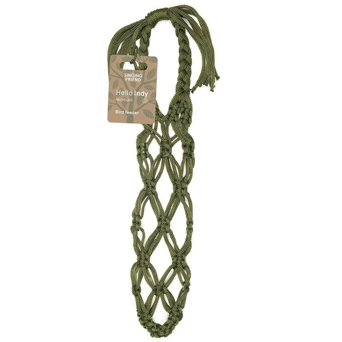 Singing Friend Vetbolhouder Macrame - 3 kleuren - Pet touw