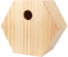 Singing Friend Nestkast Levi - Hout - 6-hoek - Vogelhuisje
