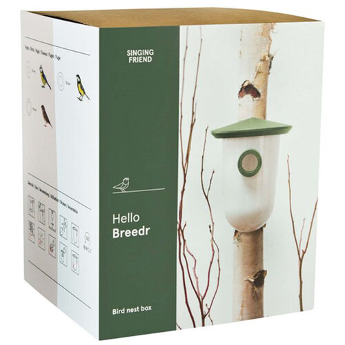 Singing Friend Breedr - Nestkast - Kunststof vogelhuisje - Gerecycled