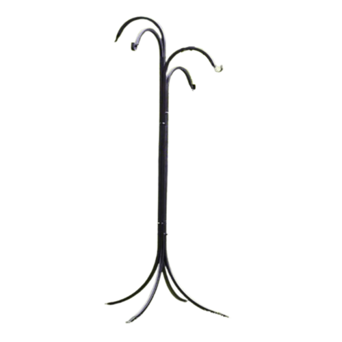 Smart Garden Products Tuinstandaard 4 haken - voedersilo's - metaal - zwart