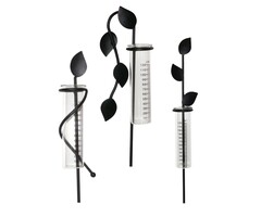 Meuwissen Agro Zwarte regenmeter  - 120 cm hoog - 3 bladen