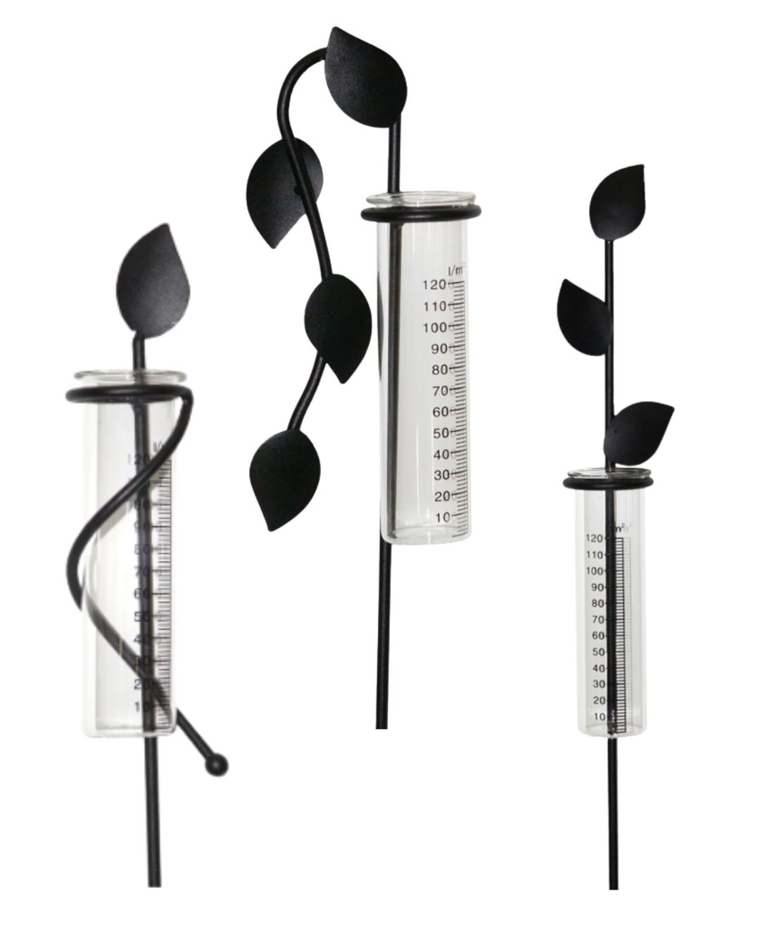 Meuwissen Agro Zwarte regenmeter - 120 cm hoog - 3 bladen