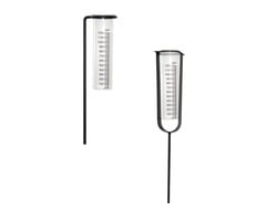Meuwissen Agro Zwarte metalen regenmeters  - Inclusief glaasje - 120 cm
