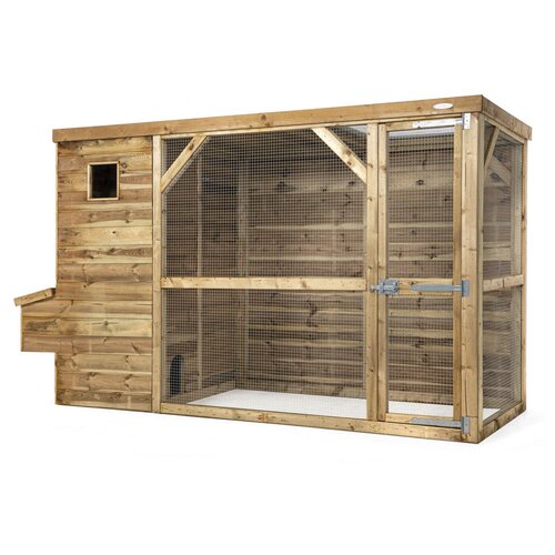 Voldux Kippenhok Toon - 300 x 120 x 190 cm - Met nachtverblijf