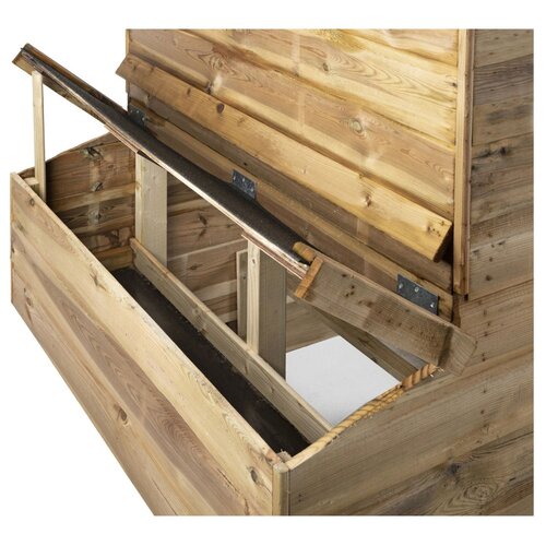 Voldux Kippenhok Toon - 300 x 120 x 190 cm - Met nachtverblijf