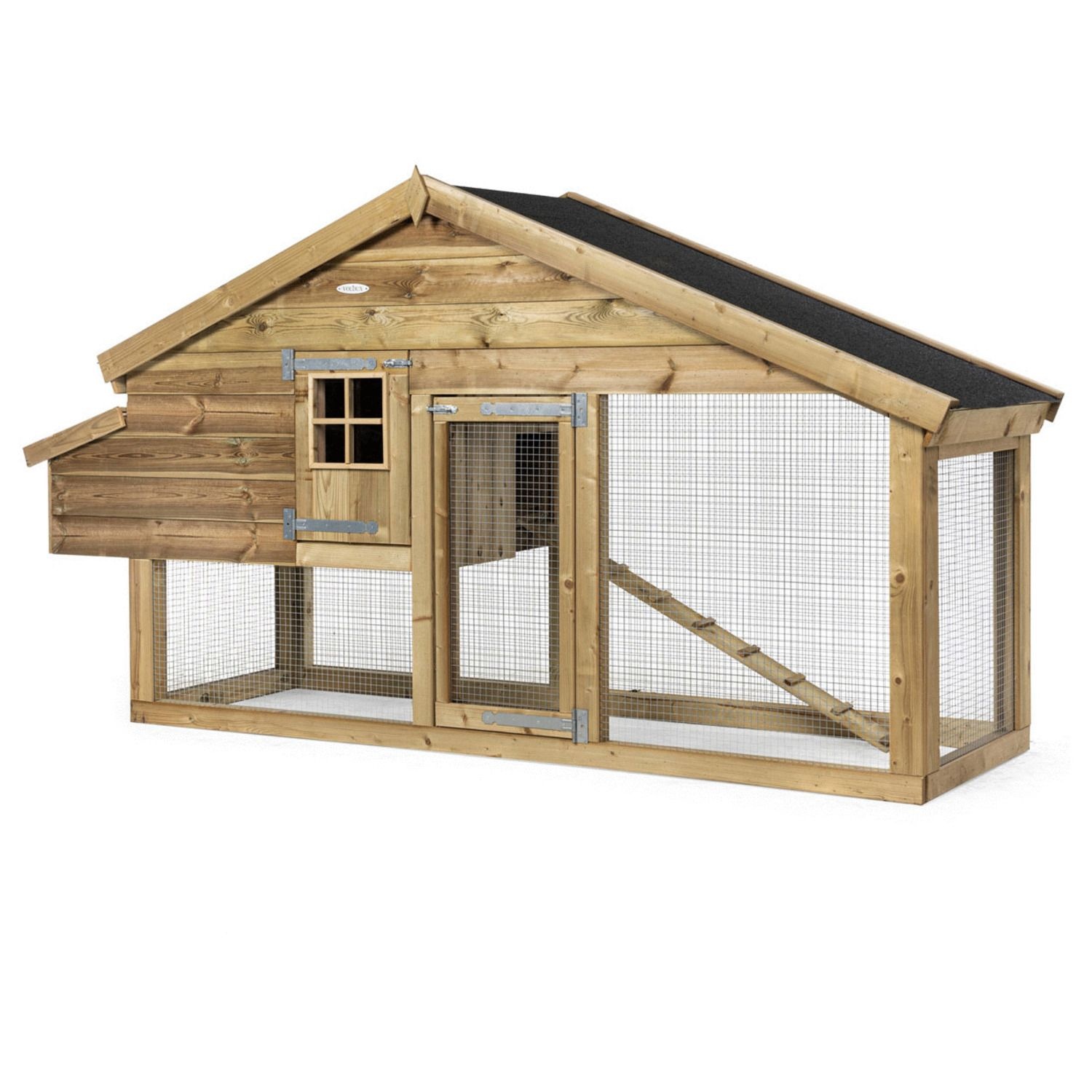 Voldux Dierenverblijf Romy - 300 x 90 x 160 cm - Ook voor kippen - Gemonteerd geleverd