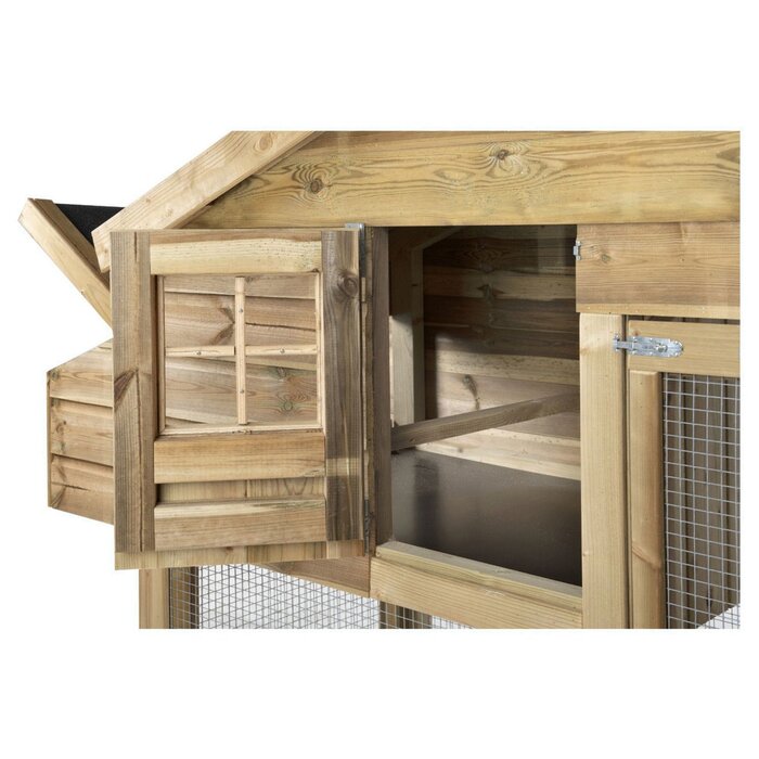 Voldux Dierenverblijf Romy - 300 x 90 x 160 cm - Ook voor kippen - Gemonteerd geleverd