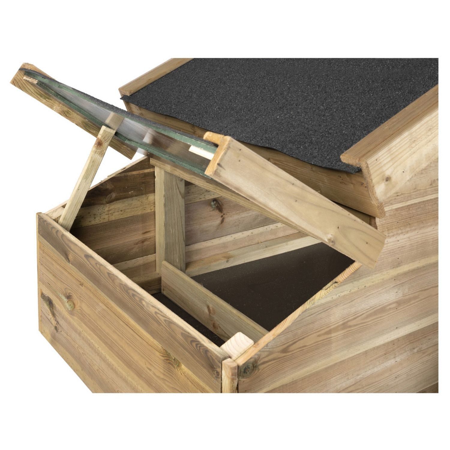 Voldux Dierenverblijf Romy - 300 x 90 x 160 cm - Ook voor kippen - Gemonteerd geleverd