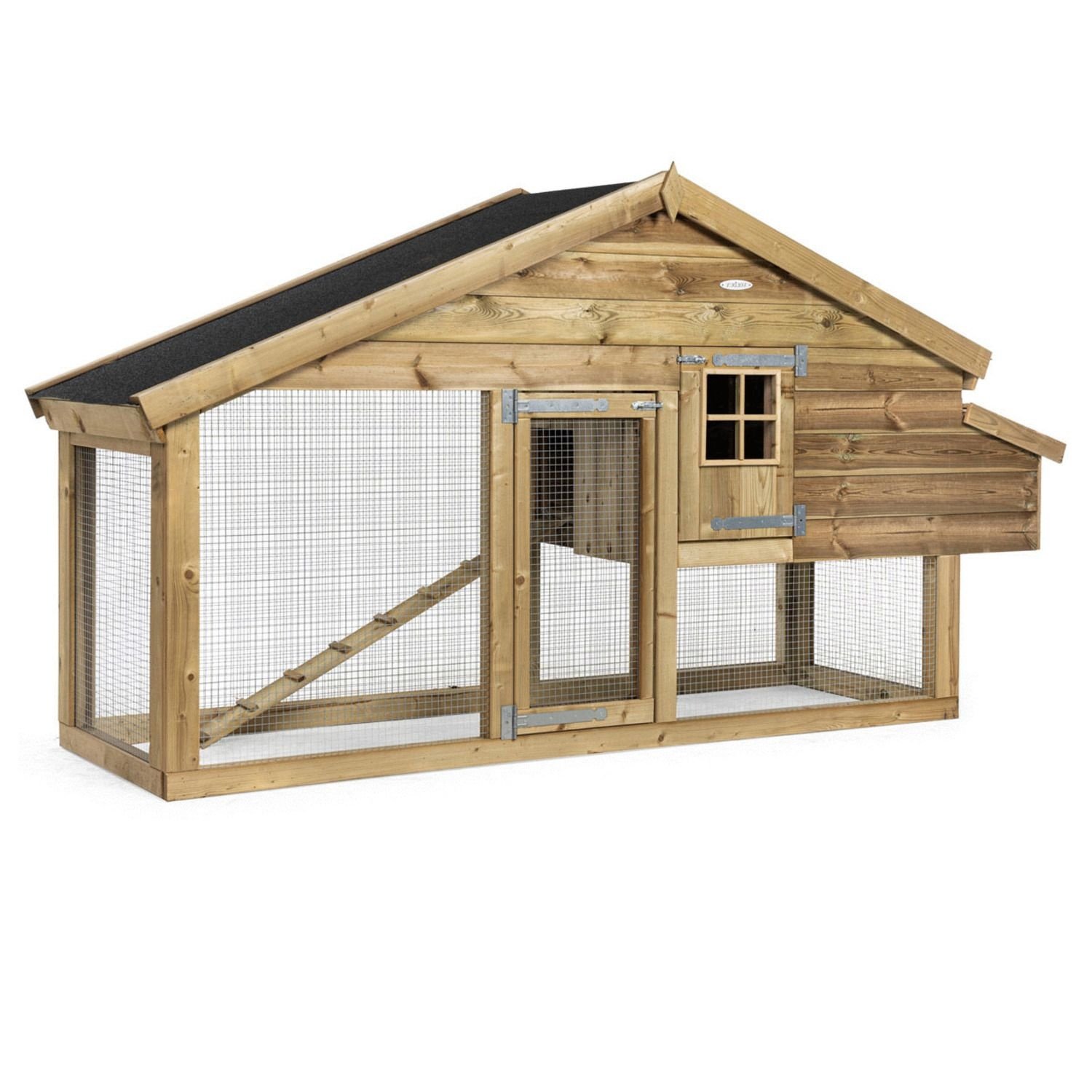 Voldux Dierenverblijf Romy - 300 x 90 x 160 cm - Ook voor kippen - Gemonteerd geleverd