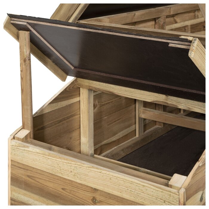 Voldux Kippenhok Fenne & Finn - 190 x 88 x 84 cm - Legnest