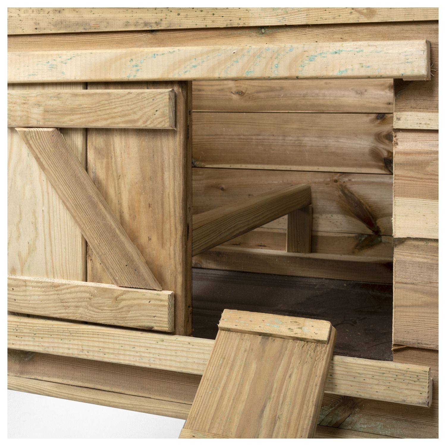 Voldux Kippenhok Fenne & Finn - 190 x 88 x 84 cm - Legnest