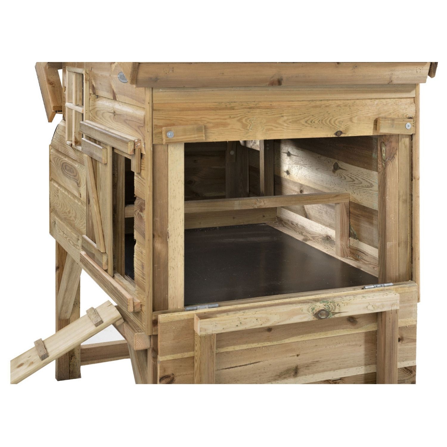 Voldux Kippenhok Jasper - 140 x 90 x 165 cm - Geïmpregneerd hout