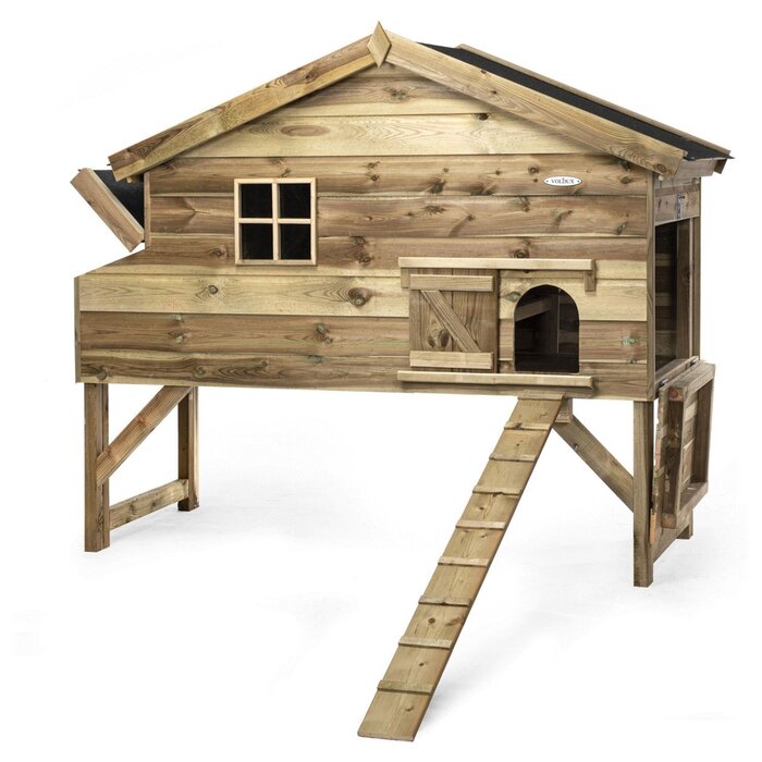 Voldux Kippenhok Jasper - 140 x 90 x 165 cm - Geïmpregneerd hout