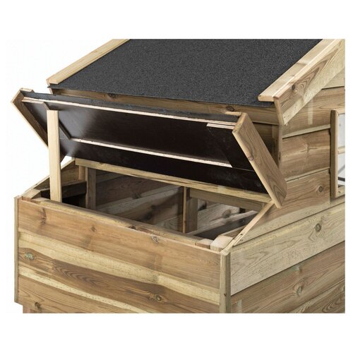 Voldux Kippenhok Jasper - 140 x 90 x 165 cm - Geïmpregneerd hout