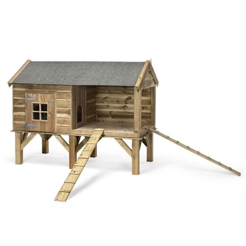 Voldux Dierenverblijf Dennis & David - 201 x 113 x 163 cm - Bruin of zwart