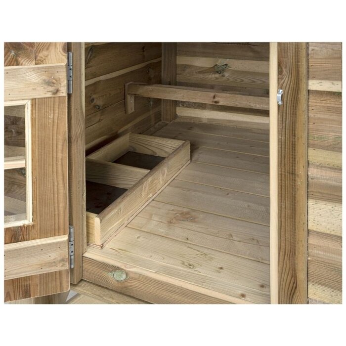 Voldux Dierenverblijf Dennis & David - 201 x 113 x 163 cm - Bruin of zwart