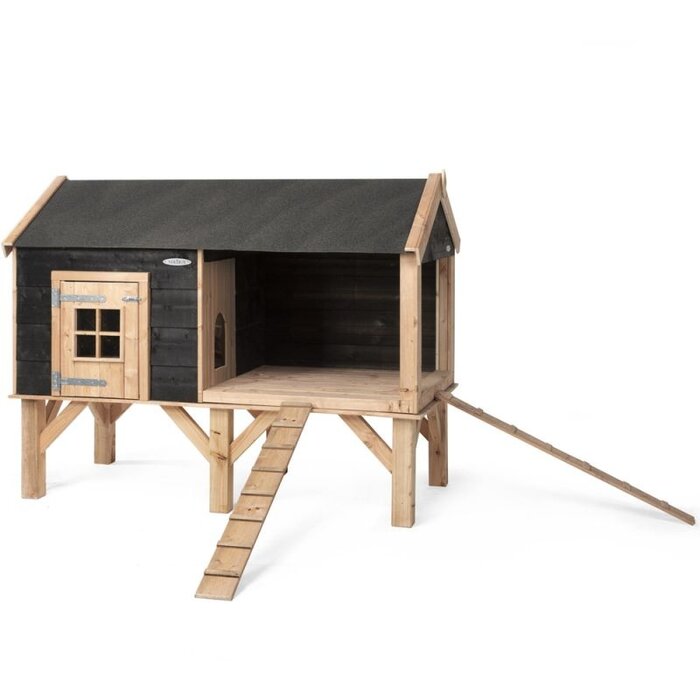 Voldux Dierenverblijf Dennis & David - 201 x 113 x 163 cm - Bruin of zwart