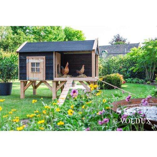 Voldux Dierenverblijf Dennis & David - 201 x 113 x 163 cm - Bruin of zwart