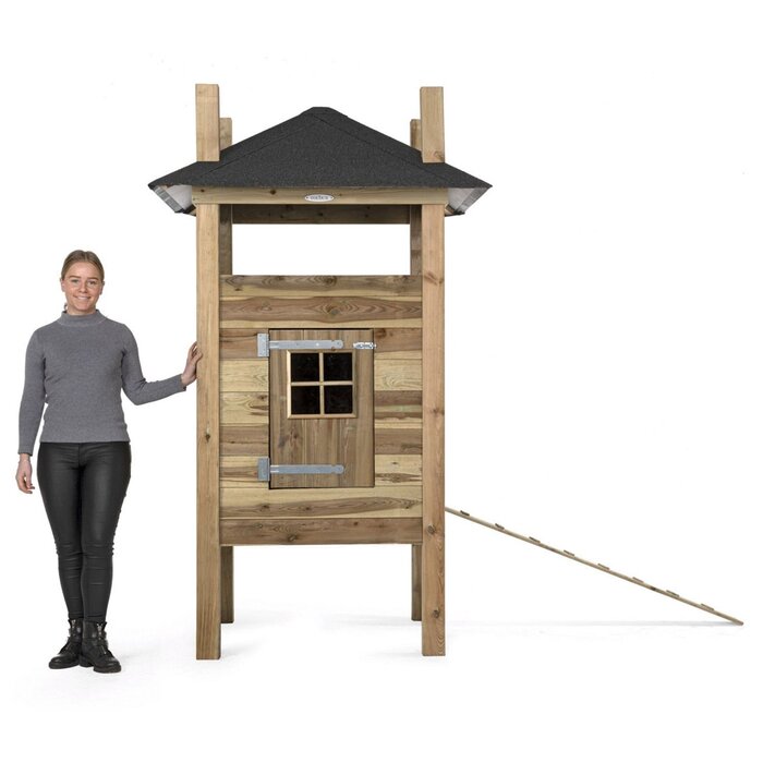 Voldux Hooiberg kippenhok Fem - 125 x 125 x 225 cm - Inclusief hooiopslag