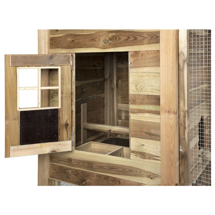 Voldux Hooiberg kippenhok Fem - 125 x 125 x 225 cm - Inclusief hooiopslag