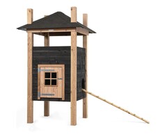 Voldux Hooiberg kippenhok Teun - 125 x 125 x 225 cm - Inclusief hooiopslag