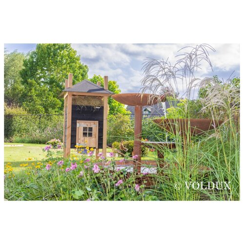 Voldux Hooiberg kippenhok Teun - 125 x 125 x 225 cm - Inclusief hooiopslag